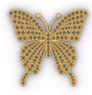 Butterfly diamonds pendant dije mariposa con diamantes