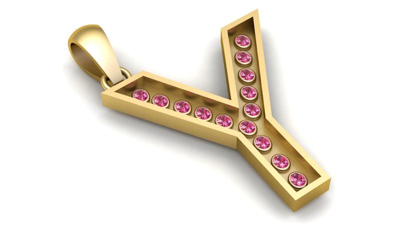 Y  ALPHABET  PENDANT  3d printable model