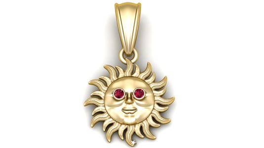 Gold Sunburst Pendant