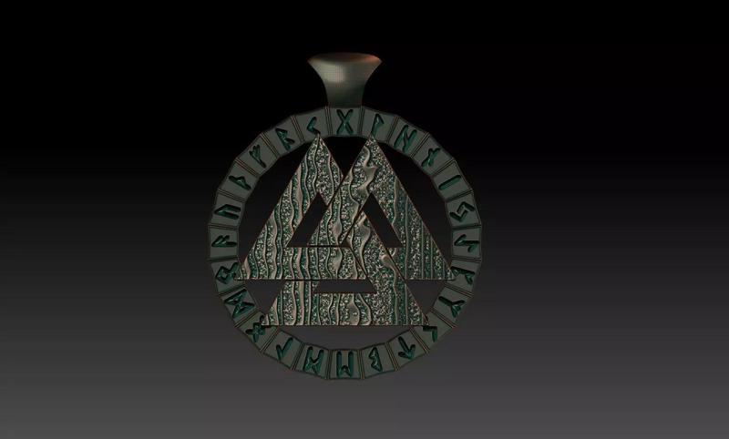 Valknut pendant