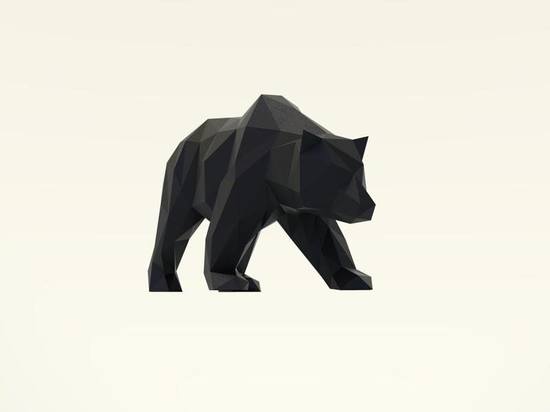 Bear low poly