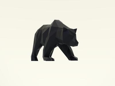 Bear low poly