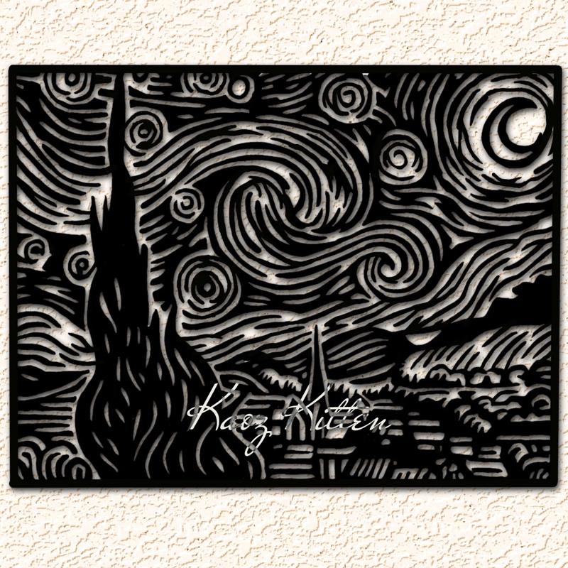 Starry Night Digitally Remastered Wall Art Home Decor