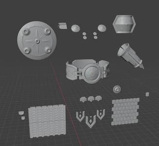 Zarya skin Polyanitsa / Overwatch  full set 3D STL file for cosplay