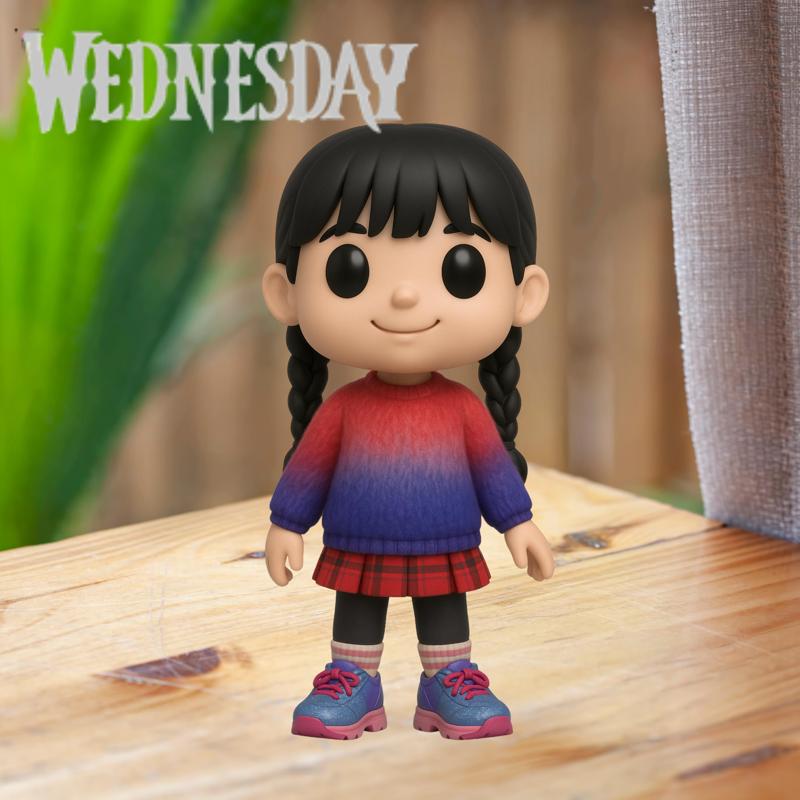 wednesday addams enid pix (Netflix Series) 3D STL
