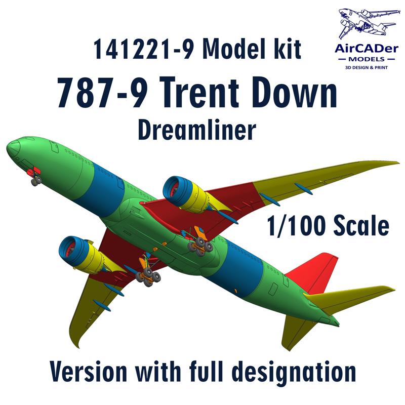 141221-9 Model kit 787-9 Trent Down scale 1/100
