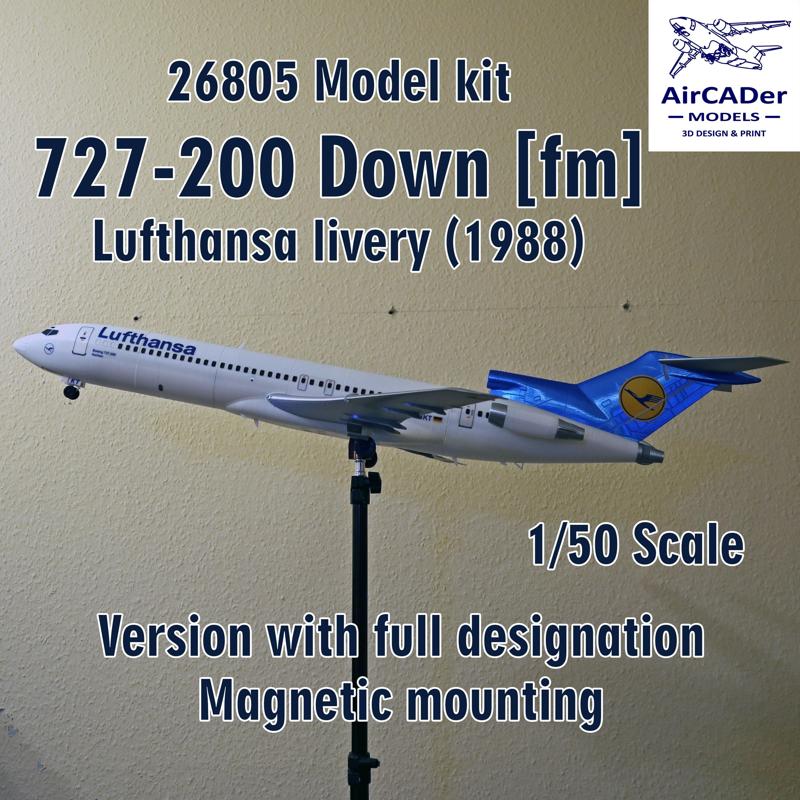 26805 Model kit 727-200 Down scale 1/50