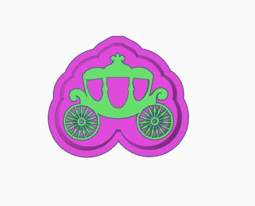 Princess Carriage STL File | Fairy Tale Mold Master for Resin | Clay | Jesmonite | Silicone Mold Making | 3D Printing | Vintage Ornament