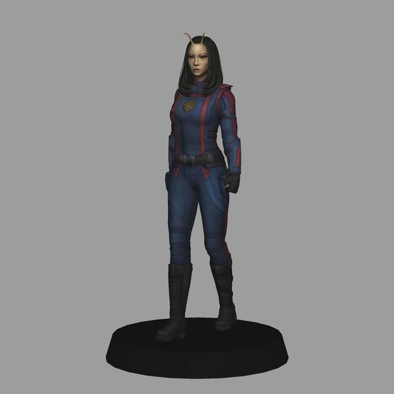 Mantis - Guardians of the Galaxy Vol. 3 - low poly 3d print