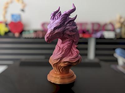 Aurora Dragon Bust