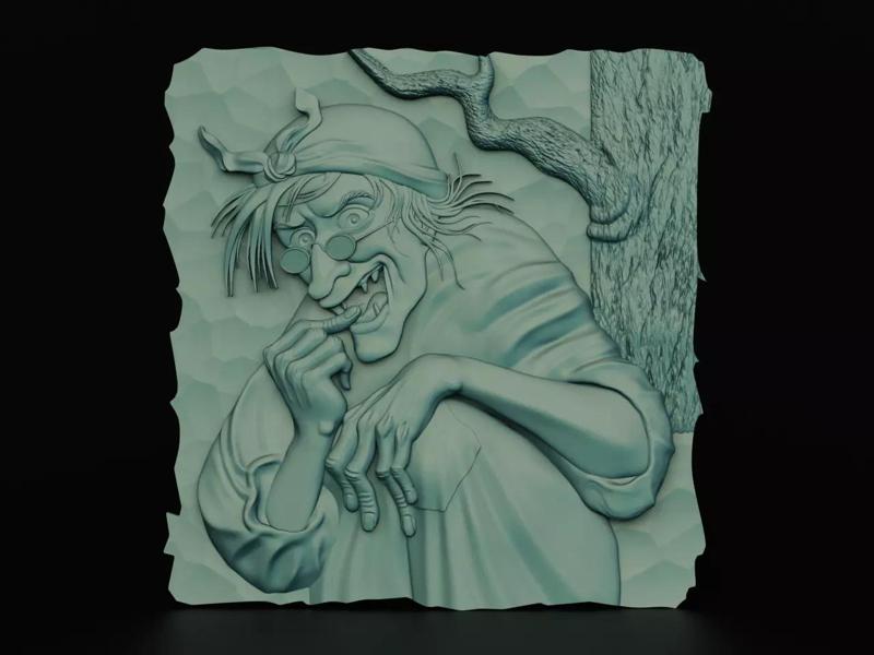 3D panel Witch Baba Yaga