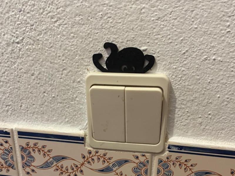Electrical outlet decoration - octopus