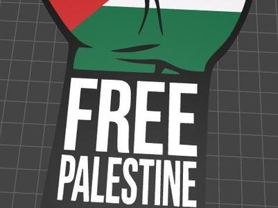 Free Palestine Logo, Keychain, bookmark and 3D Earring
