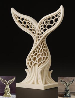 Whale Tail Sculpture
