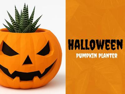 Halloween Pumpkin Planter
