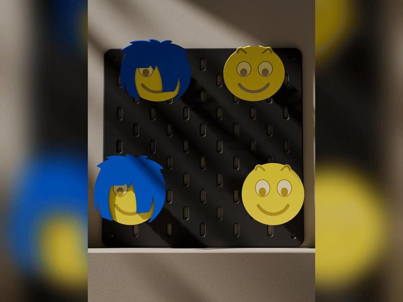 Shamate meme pegboard wall mount fidget toy