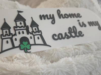 My Home is my Castle plate