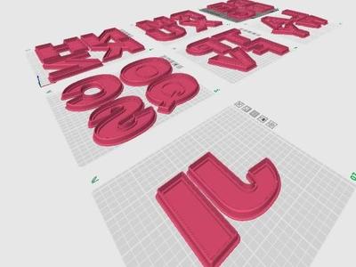 Alphabet Cutter Mold Dough cookies Fondant