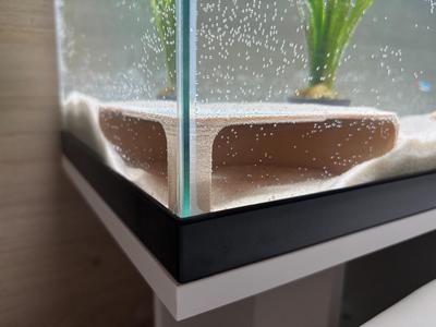 Aquarium corner cave for fish 