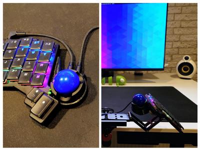 ZSA Navigator Brakets for Thumb Trackball Setup
