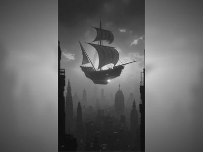 Floating Ship Hueforge
