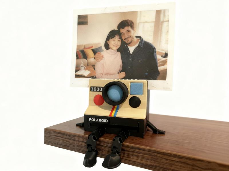 Photo Holder: Polaroid Camera Buddy with legs
