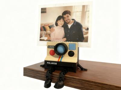 Photo Holder: Polaroid Camera Buddy with legs