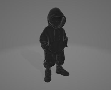 Shadow Hood – Minimalist Streetwear Figure