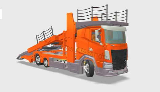 1/14 DAF car transporter trailer