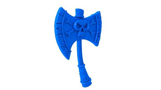 axe / axe stl / Pirate Battle Axe / Medieval Battle Axe /  Skull Axe / Battle Axe / Minecraft Axe
