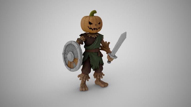 Cubic Scarecrow Warrior