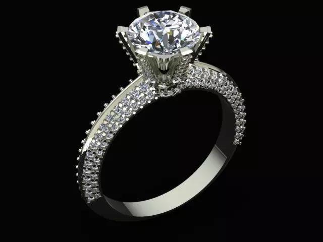 High Jewelry Tiffany Style Luxury Diamond Ring