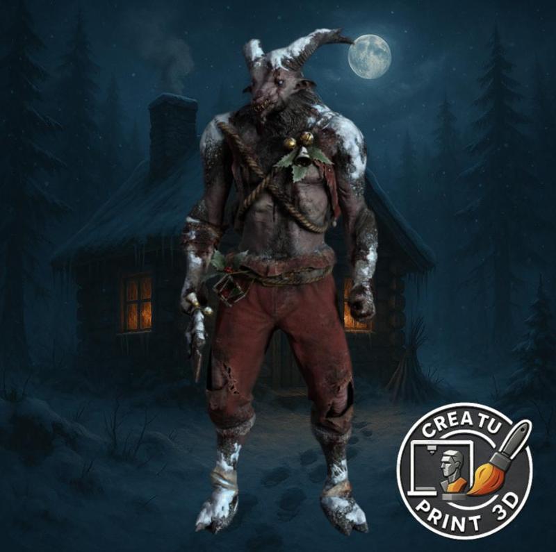 The Trapper Krampus Dead by Daylight 3D Printable Model / El Tramppero Krampus Dead by Daylight Modelo 3D Imprimible