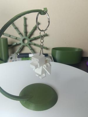Articulated Minecraft-Style Duck – Toy & Keychain