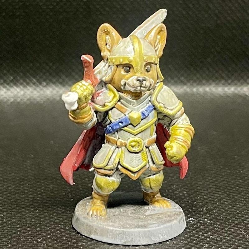 Corgwyn Paladin – Shield of Barklight (32mm Heroic Mini)