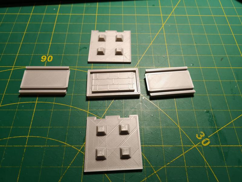 Casting mold concrete block 4s with masonry half high