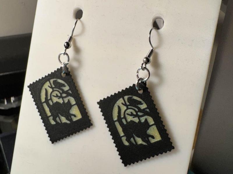 USPS Cat Stamp Earring