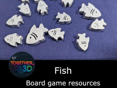 Fish - board game resource token