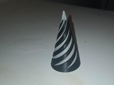 spiral cone 3d printed