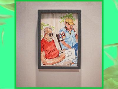 DIN A6 Picture Frame for Standing and Hanging