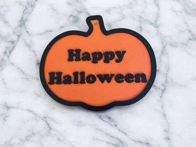 Halloween Pumpkin Customizable Text Decoration