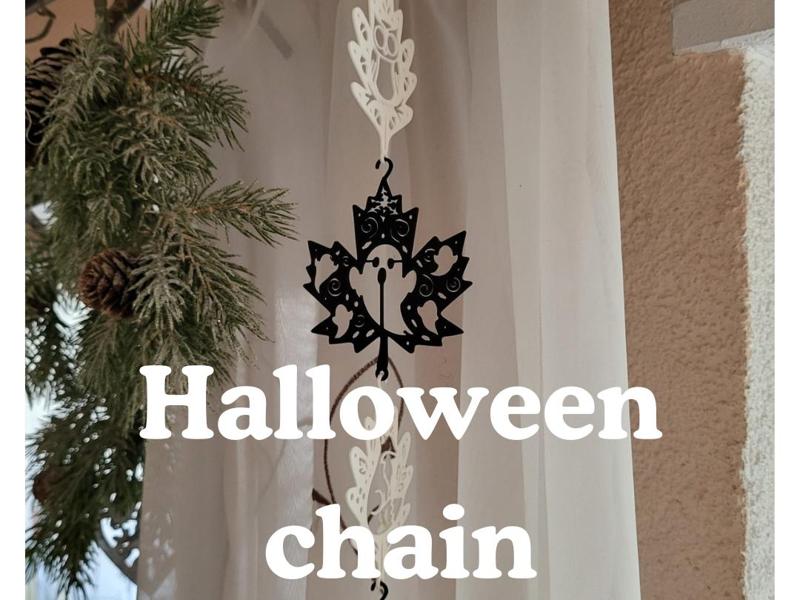 Halloween Ghost Ornament Chain / Hanger