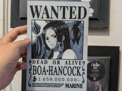 Boa Wanted Poster One Piece Hueforge 3 Colores