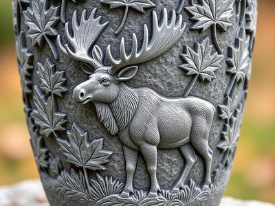 AI Generated Canadian Moose planter / Pot