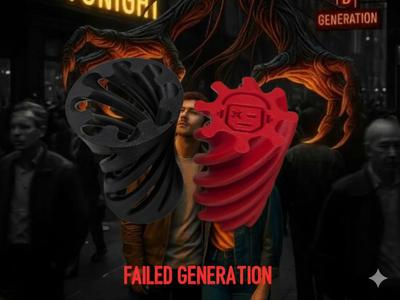 Spiral Vortex Passthrough Fidget Failed Generation