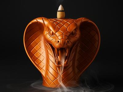 Incent Smoke-breathing serpent with flair