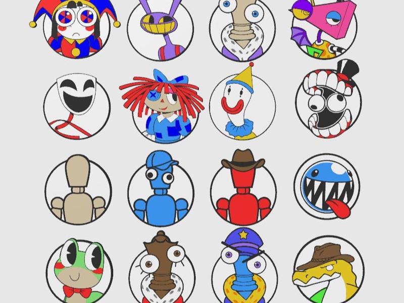 The Amazing Digital Circus - Door Icons