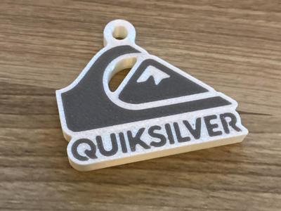 Quiksilver logo Keychain