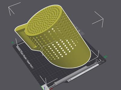 Customizable Sifter Cup for Rock Hounding