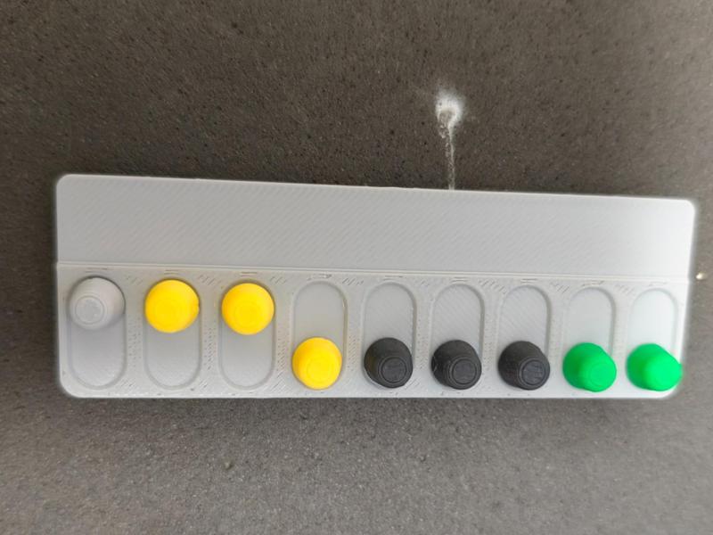 Magnetic Memo Board (3-slot, 6-slot, 9-slot different designs, for 10mm wide label paper)